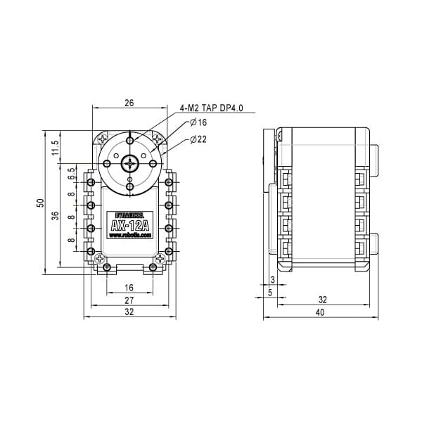 Robotis - serwomechanizm Dynamixel AX-12A