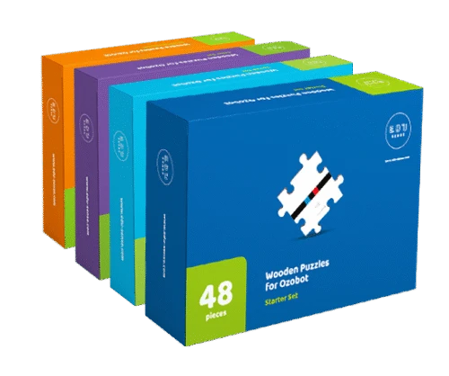 Ozobot - Komplet drewnianych puzzli