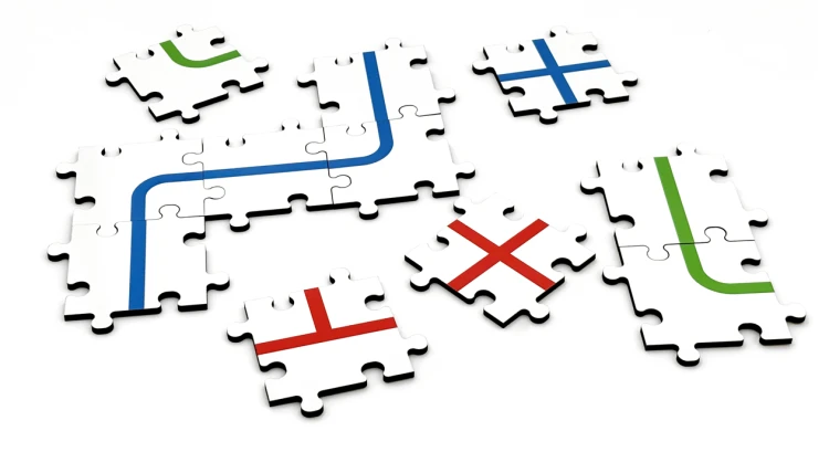 Ozobot - Komplet drewnianych puzzli