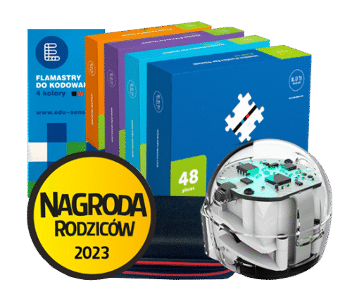 Ozobot Bit Plus - Robot z flamastrami i kompletem puzzli