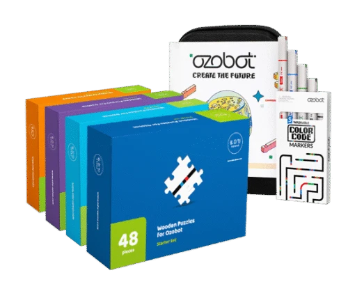 Ozobot Evo - Robot z flamastrami i kompletem puzzli