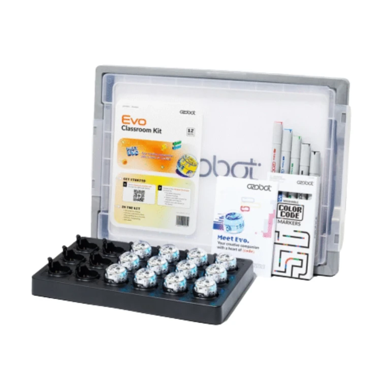 Ozobot Evo - Zestaw 12 robotów ze zbiorczą stacją do ładowania