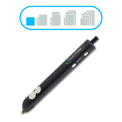 3Doodler - Zestaw edukacyjny 6 długopisów 3D z zasilaczami