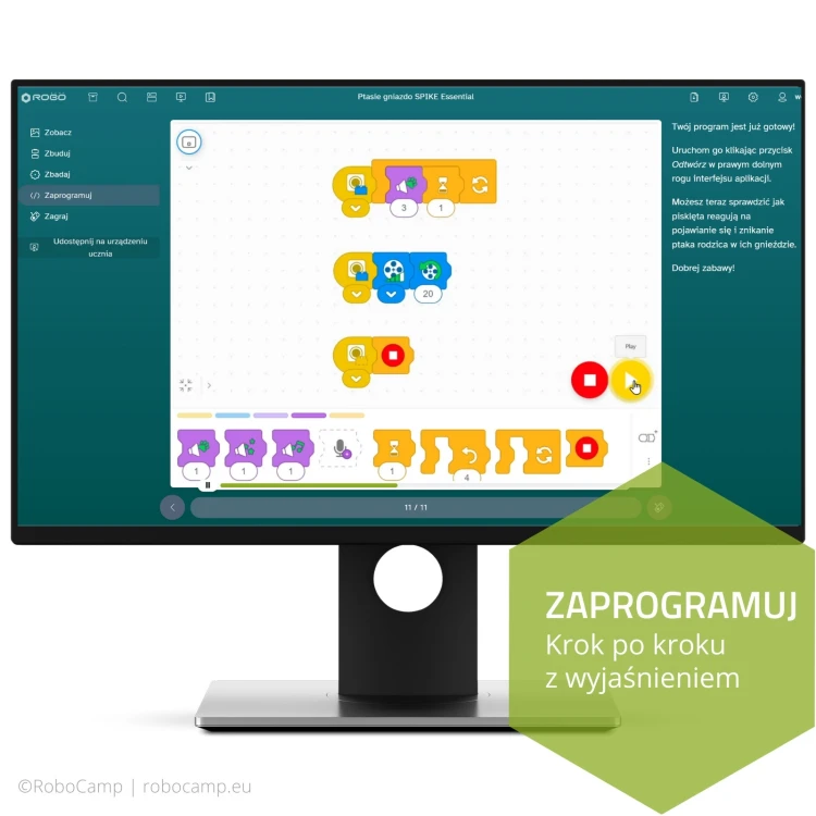 RoboCamp - Kurs programowania SPIKE Essential dla początkujących
