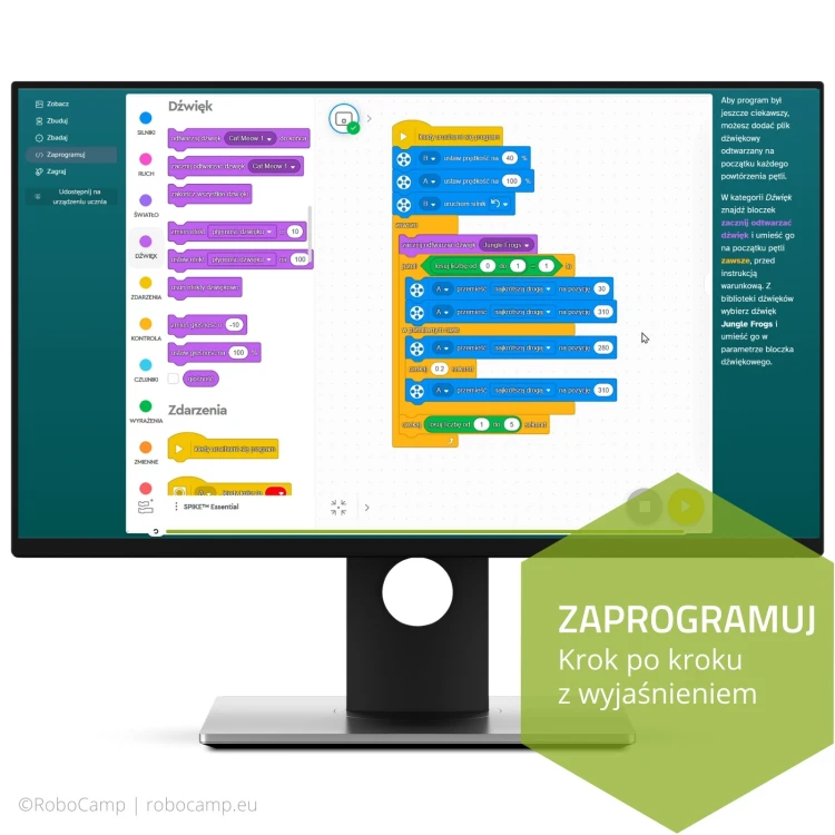 RoboCamp - Kurs programowania SPIKE Essential dla średniozaawansowanych