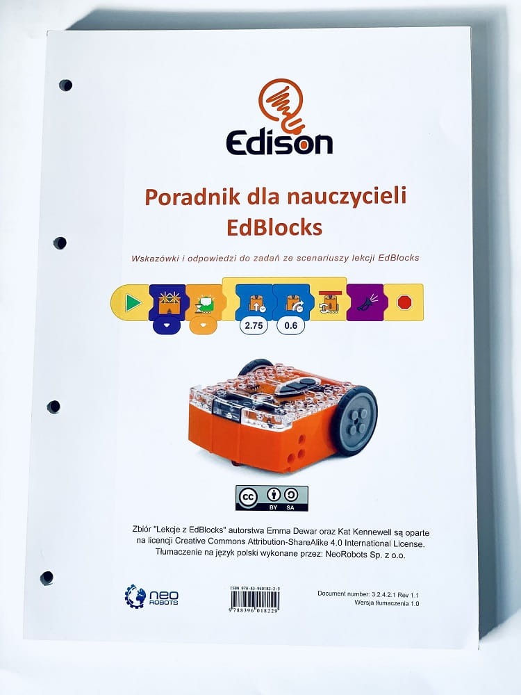 Edison EdBlocks - Pakiet z Lekcjami i Poradnik + Segregator - NeoRobot.pl