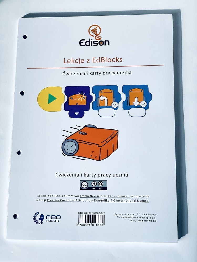 Edison EdBlocks - Pakiet z Lekcjami i Poradnik + Segregator - NeoRobot.pl